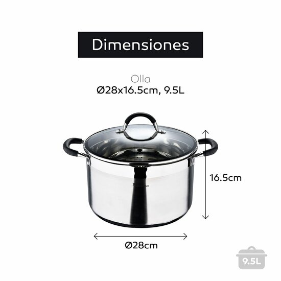 Slowcooker Masterpro bgmp-1506 &oslash; 28 cm (9,5 L) 4