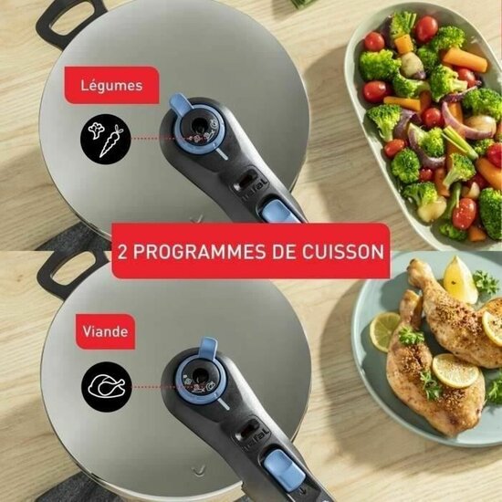 Snelkookpan Tefal 8 L Inductie Roestvrij staal 2