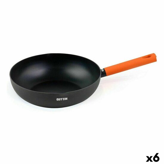 Wokpan Quttin Gastro Zwart Oranje 47 x 29 x 8 cm (6 Stuks) 1