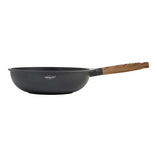 Wokpan Oroley Nature Hout Gegoten aluminium 30 cm 2