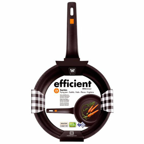 Wokpan BRA Sart&eacute;n Efficient Zwart Aluminium &Oslash; 24 cm 6