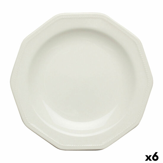 Dessertbord Churchill Artic White Wit Keramisch Porslin &Oslash; 20,5 cm (6 Stuks) 1