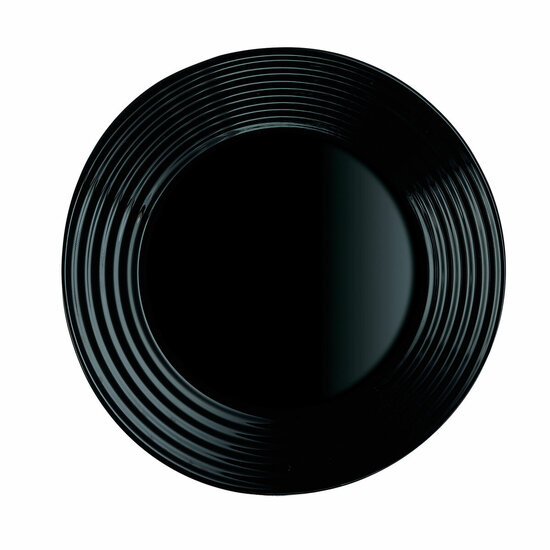 Dessertbord Luminarc Harena Negro Zwart Glas 19 cm (24 Stuks) 3