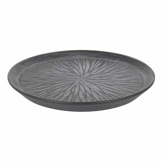 Dinerbord Inde Stoneware Lotus Porselein Zwart 1