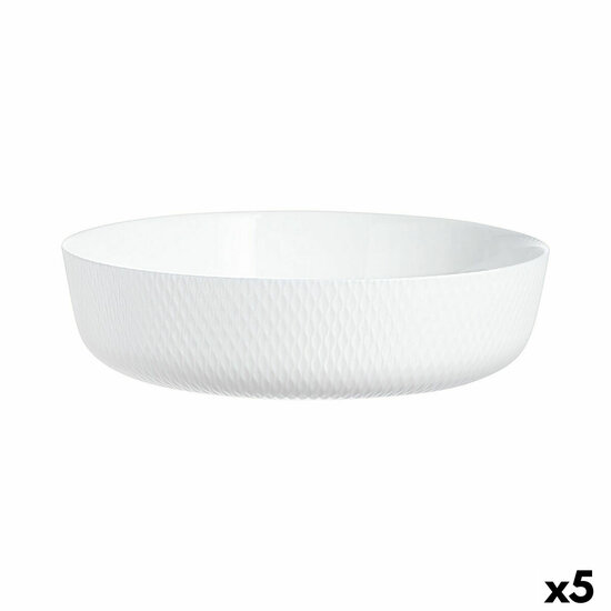 Serveerschaal Luminarc Smart Cuisine Wit Glas &Oslash; 26 cm (5 Stuks) 1