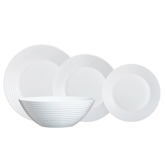 Serviesset Luminarc Harena Wit Glas 19 Onderdelen 1