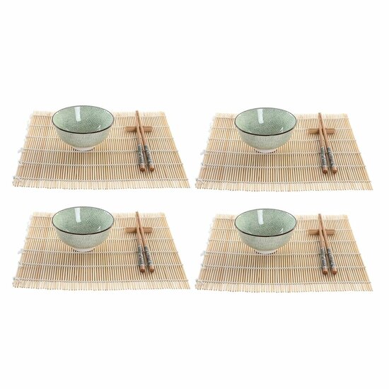 Sushi set DKD Home Decor 14,5 x 14,5 x 35 cm Keramiek Orientaals (16 Onderdelen) 1