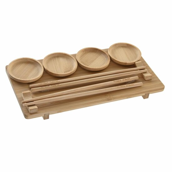 Sushi set DKD Home Decor 24 x 0,5 x 0,5 cm Natuurlijk Orientaals 1