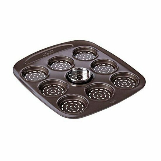 Ovenschaal Pizza Mini Pyrex Asimetria Gegalvaniseerd staal (9 Compartimenten) (16 x 16 cm) 2