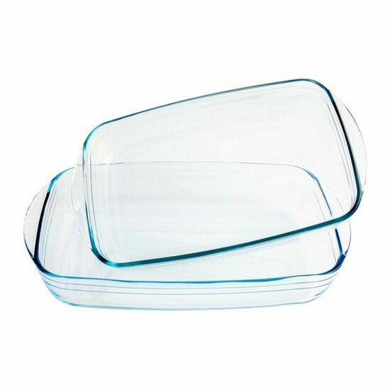 Set met ovenschalen Pyrex Classic Transparant Borosilicaatglas (2 pcs) 2