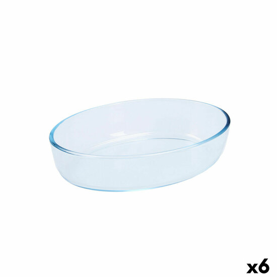 Ovenschaal Pyrex Classic Vidrio Transparant Glas Ovaalvormig 26 x 18 x 7 cm (6 Stuks) 1