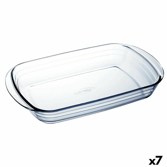 Ovenschaal &Ocirc; Cuisine Ocuisine Vidrio Transparant Glas Rechthoekig 32 x 20 x 6 cm (7 Stuks) 1