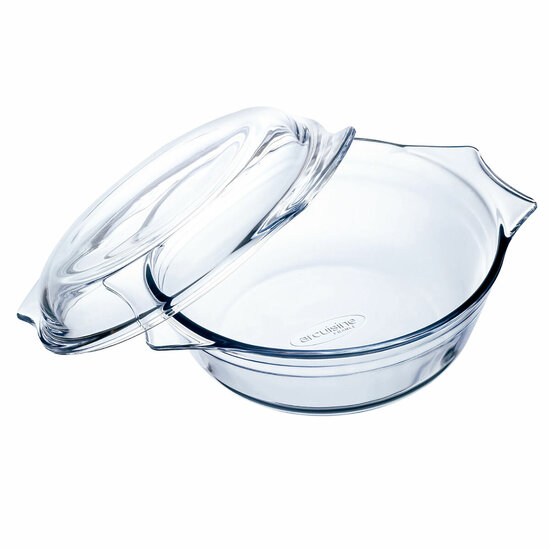 Ovenschaal &Ocirc; Cuisine Ocuisine Vidrio Transparant Glas 23,5 x 20,5 x 10 cm Met deksel (3 Stuks) 2