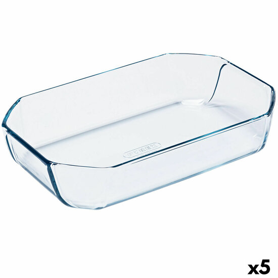 Ovenschaal Pyrex Inspiration Transparant Glas Rechthoekig 30 x 20 x 6,45 cm (5 Stuks) 1