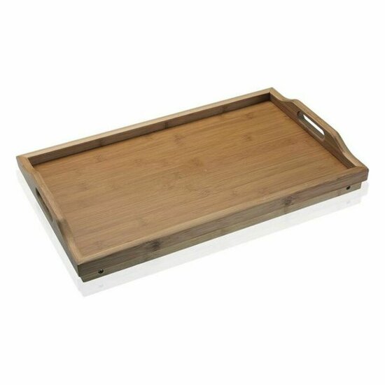 Opvouwbaar dienblad voor bed Versa Hout Bamboe (30 x 23 x 50 cm) 2