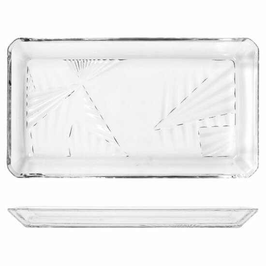 Dienblad Madlen Kristal Transparant (12 x 1,8 x 21,8 cm) (2 pcs) 1