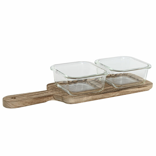 Snackdienblad Home ESPRIT Natuurlijk 320 ml 36 x 11 x 6 cm 1