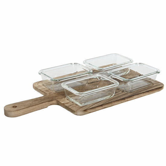 Snackdienblad Home ESPRIT Natuurlijk 350 ml 39,5 x 20 x 5 cm 1