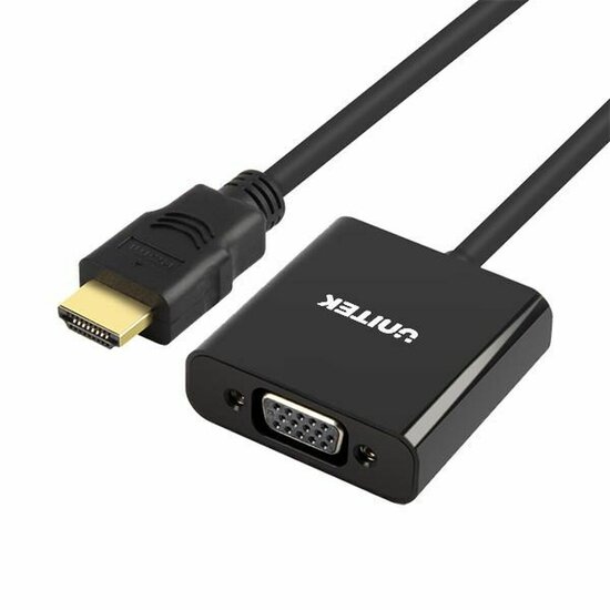 Adapter HDMI naar VGA met Audio Unitek Y-6333 Zwart 1