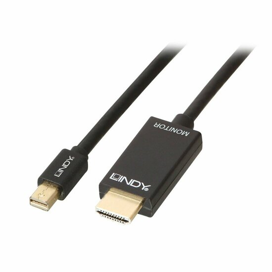 Adapter Mini DisplayPort naar HDMI LINDY 36927 Zwart 1