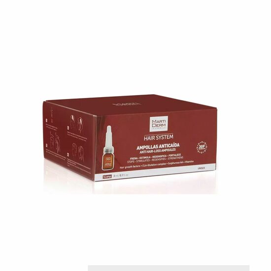 Anti-haaruitval Ampullen Martiderm Hair System 3 ml 14 Stuks 1