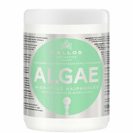 Haarmasker Kallos Cosmetics Algae Hydraterend 1 L 1