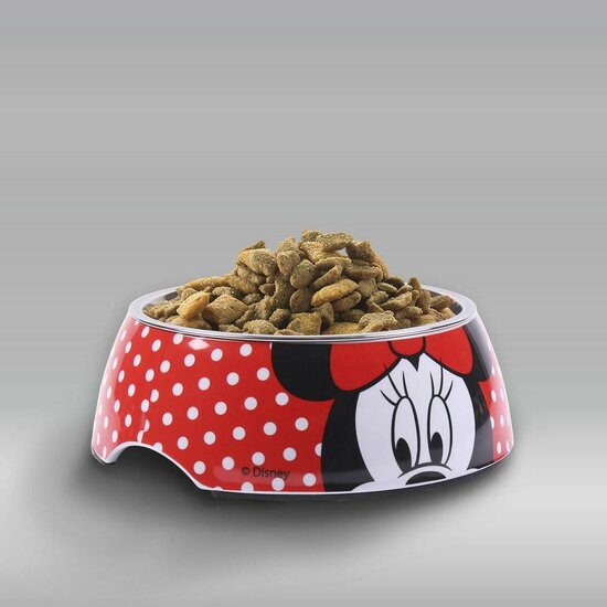 Voerbak voor honden Minnie Mouse Rood Melamine 180 ml Zwart Metaal 6