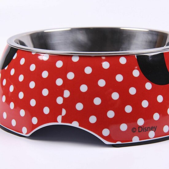 Voerbak voor honden Minnie Mouse Rood Melamine 180 ml Zwart Metaal 7