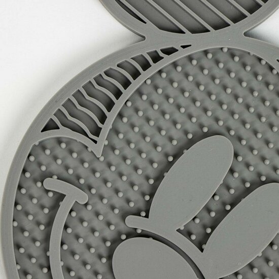 Voerbak voor honden Mickey Mouse Grijs Siliconen 28 x 15 x 1,5 cm 3