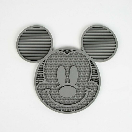 Voerbak voor honden Mickey Mouse Grijs Siliconen 28 x 15 x 1,5 cm 5