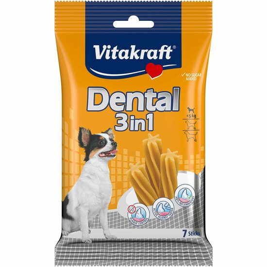 Hondensnoepjes Vitakraft Dental 3in1 XS 70 g Rijst 1