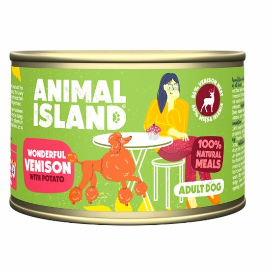 Natvoer ANIMAL ISLAND Ciervo con patatas Herten Rendier 410 g 1