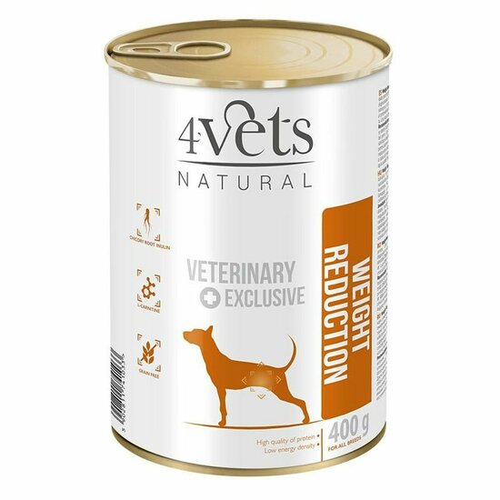 Natvoer 4VETS Natural Weight Reduction Pauw 400 g 1