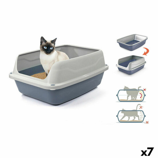 Kattenbak Georplast Sonic Plastic 44,5 x 34 x 18,5 cm (7 Stuks) 1