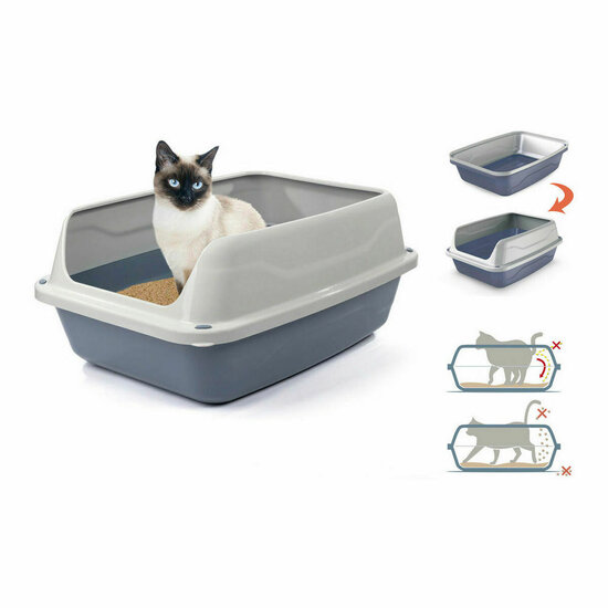 Kattenbak Georplast Sonic Plastic 44,5 x 34 x 18,5 cm (7 Stuks) 2