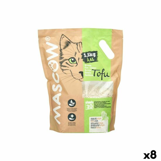 Kattenbakvulling 1,5 Kg Soya Wit (8 Stuks) 1