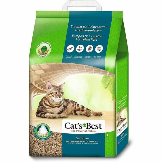 Kattenbakvulling Cat&amp;apos;s Best Sensitive Hout 20 L 1