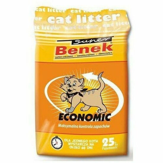 Kattenbakvulling Super Benek Economic Grijs 25 L 1