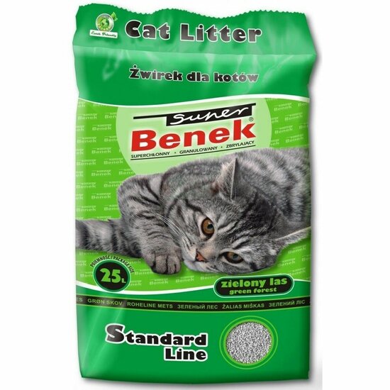 Kattenbakvulling Super Benek Standard Bos 25 L 1