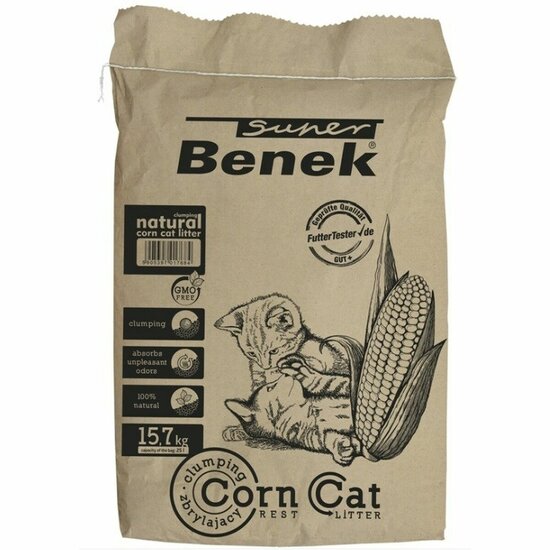 Kattenbakvulling Super Benek Super Benek CORN 25 L 1