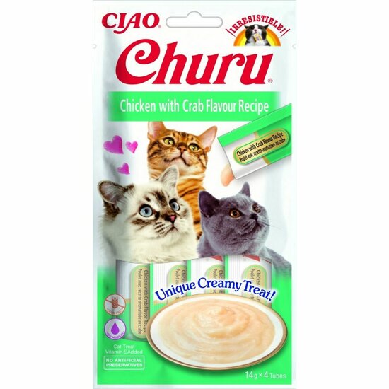 Kattensnoepjes Inaba Churu 4 x 14 g Krab Kip 1