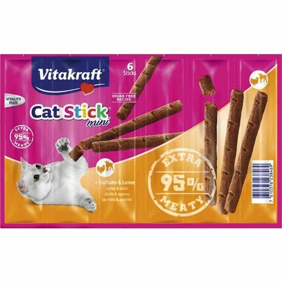 Kattensnoepjes Vitakraft Cat Stick Kip Pauw Lam 1