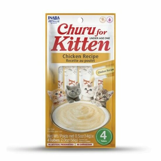 Kattensnoepjes Inaba Churu for Kitten Kip 4 x 14 g 1