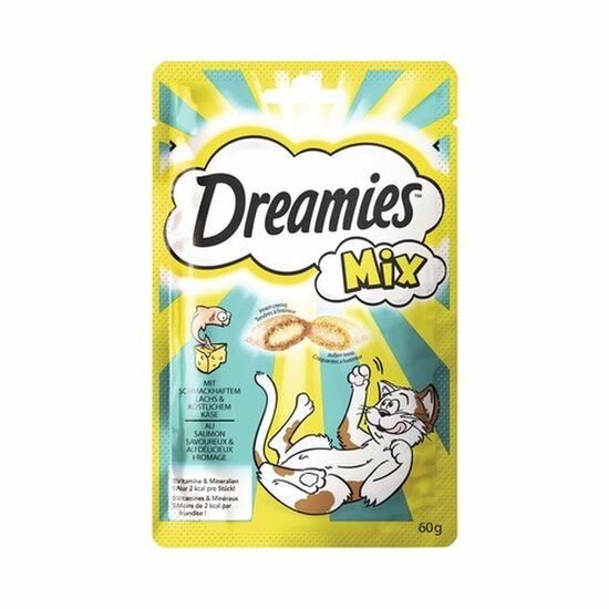 Kattensnoepjes Dreamies Zalm Kaas 60 g 1