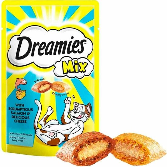 Kattensnoepjes Dreamies Zalm Kaas 60 g 2