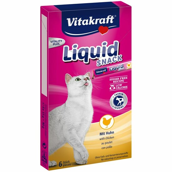 Kattensnoepjes Vitakraft Liquid Snack Chicken Kip Varken 90 g 1