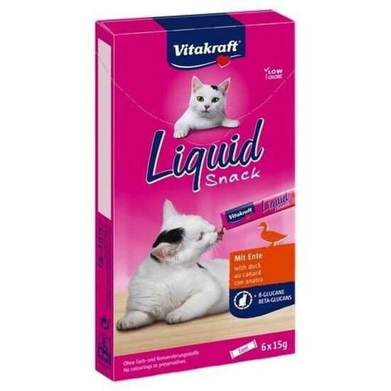 Kattensnoepjes Vitakraft Liquid Snack Duck Kip 1