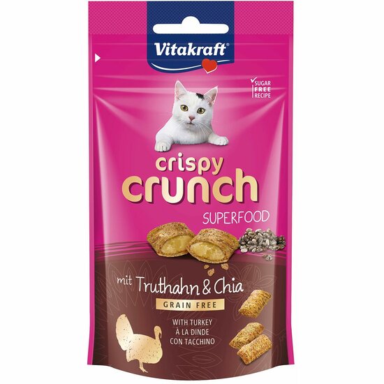 Kattensnoepjes Vitakraft CRISPY CRUNCH Pauw 60 g 1