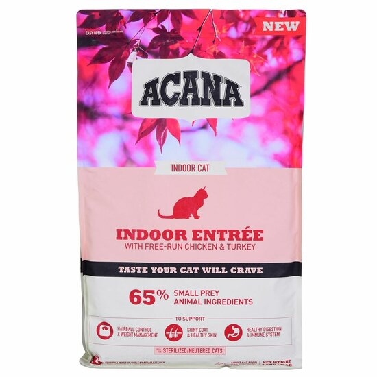 Kattenvoer Acana Indoor Entr&eacute;e Volwassen Kip Pauw Vis Konijn 4,5 Kg 1