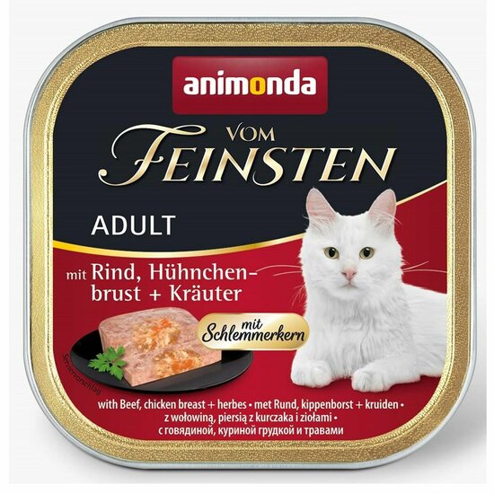 Kattenvoer Animonda Vom Feinsten Kip Kalfsvlees 100 g 100 L 1